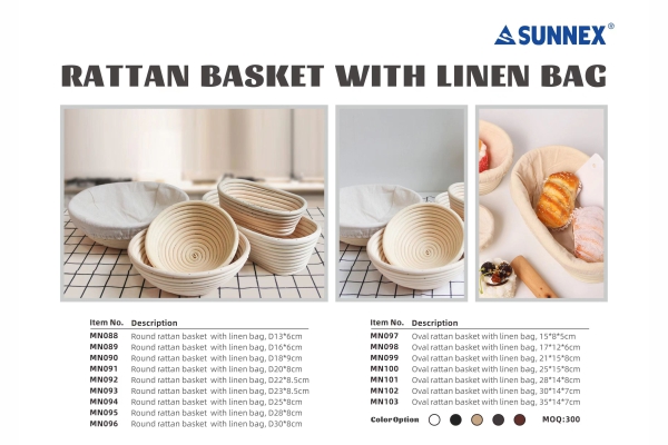 Kətan Çanta ilə SUNNEX Yeni Rattan Səbət