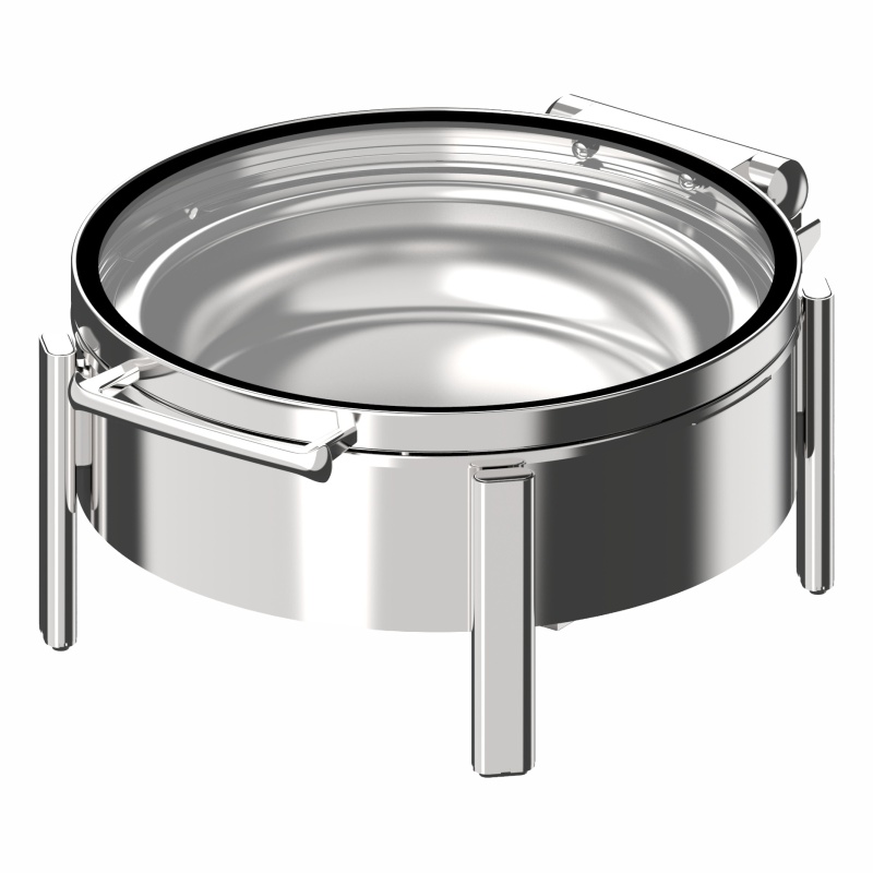 Z10 Stackable Paslanmayan Polad Dəyirmi Bufet Chafer